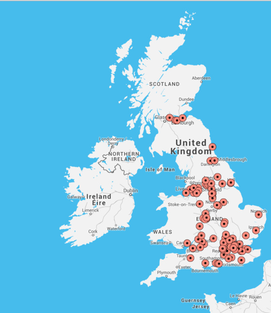 Localisation des top VARs pour les produits et services d'impression au Royaume-Uni